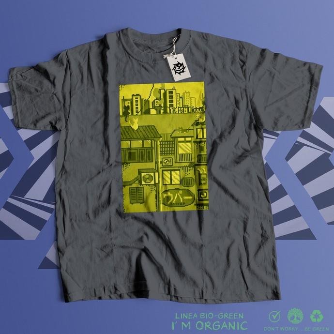 Matrix Music Store Woop Gameboy Cats t-shirt cotone unisex