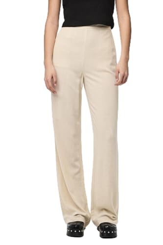 Pieces Pcvinsty Pantaloni Lino Donna L