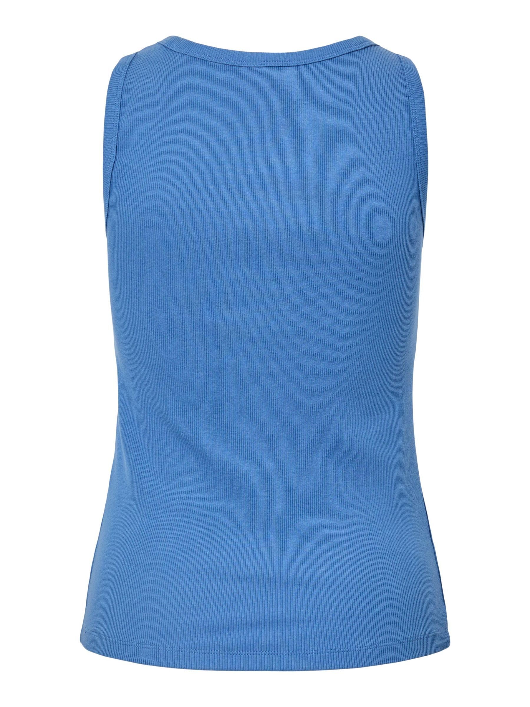 Pieces Pcmay Canotta Costine Donna Argento L