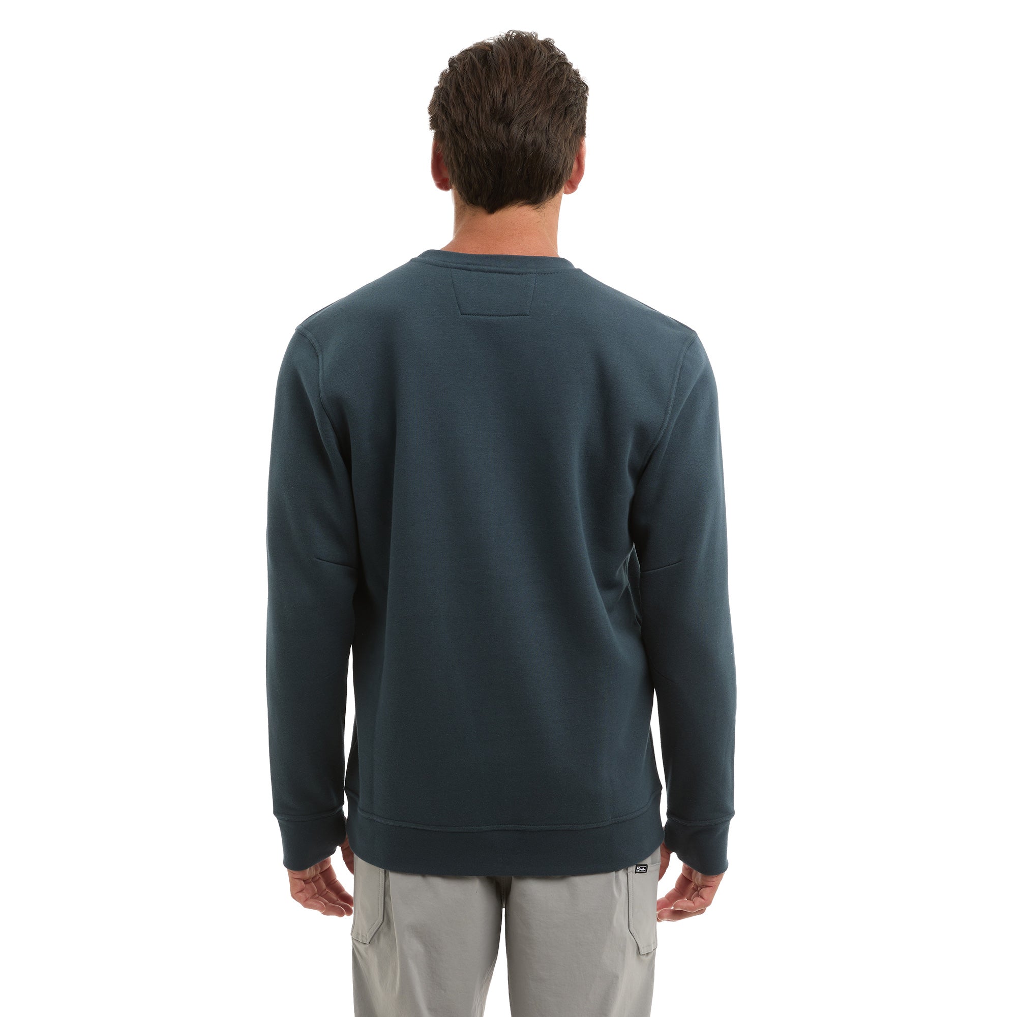 Pelagic Avalon felpa girocollo uomo blu cotone