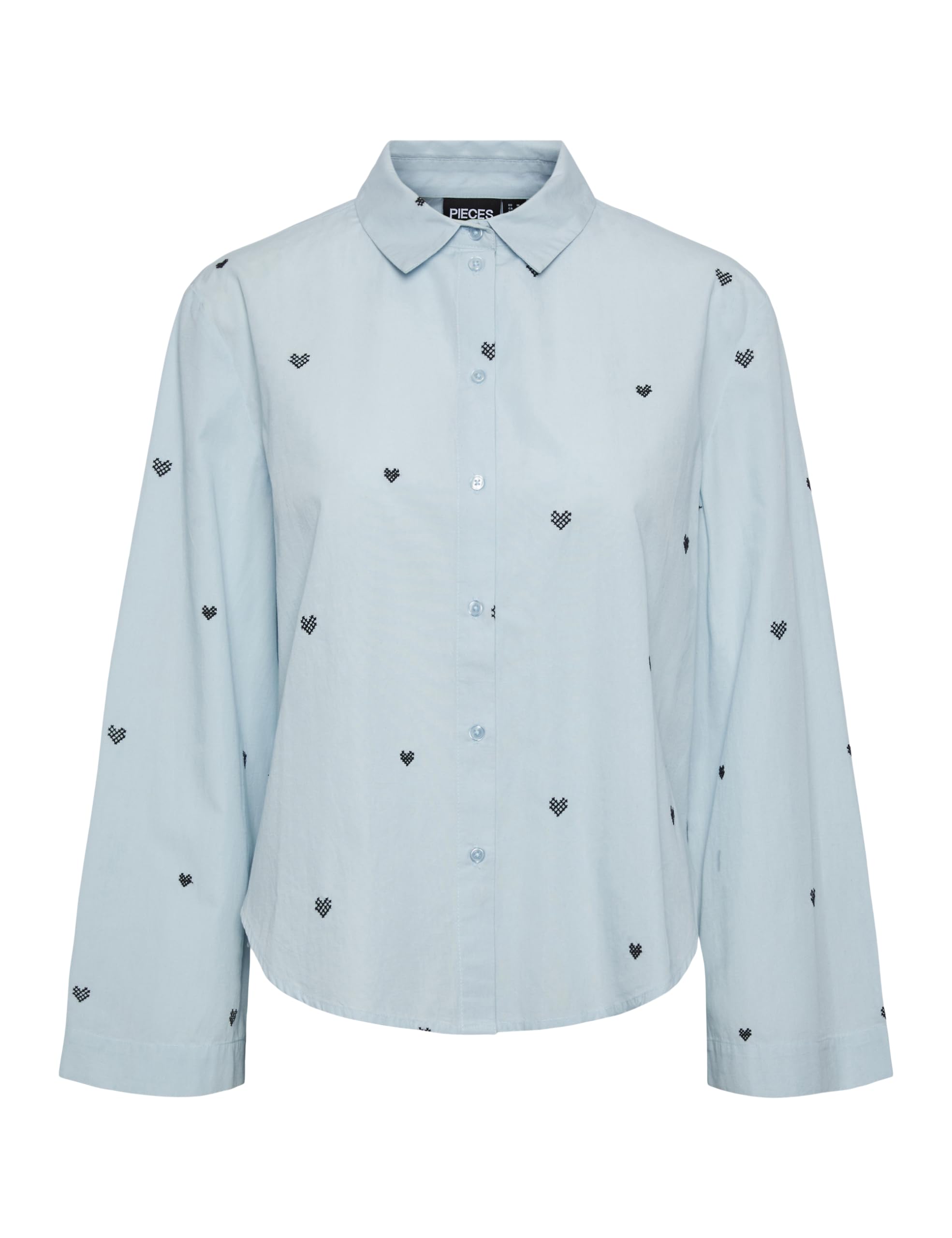 Pieces Pcfredora Heart camicia donna taglia M