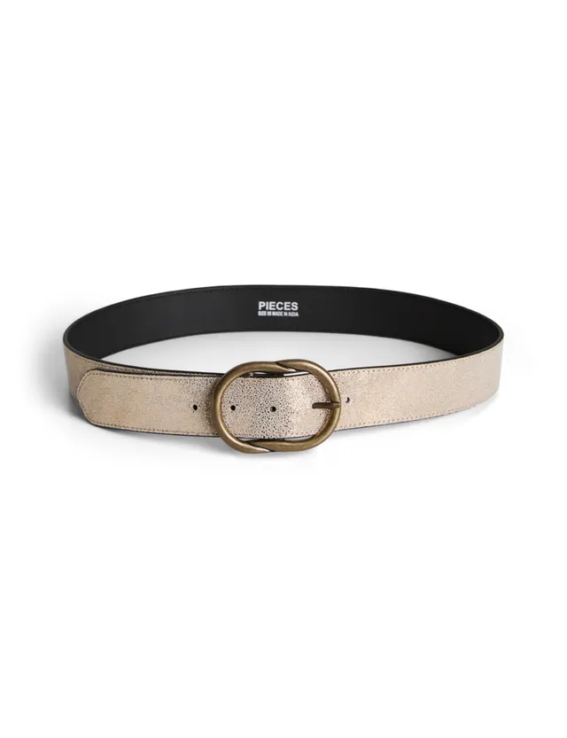 Pieces Pclaura Leather cintura donna pelle jeans