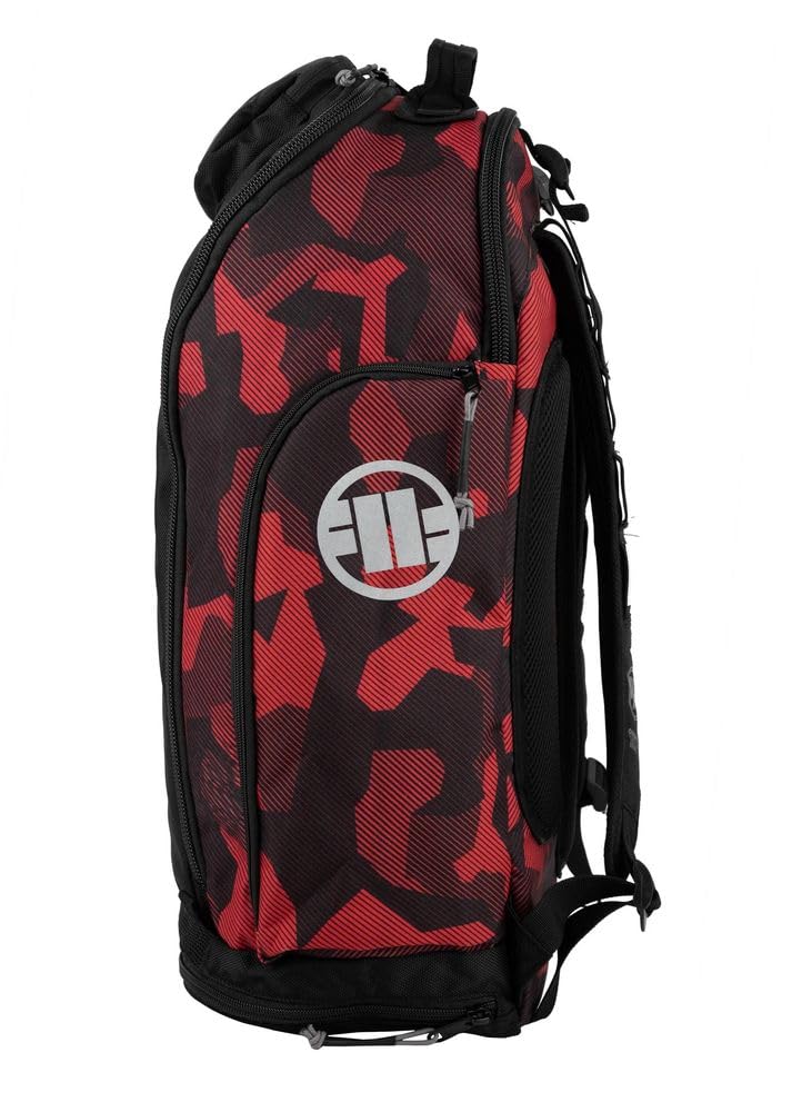 Pitbull Airway Hilltop XL zaino uomo rosso-nero nylon