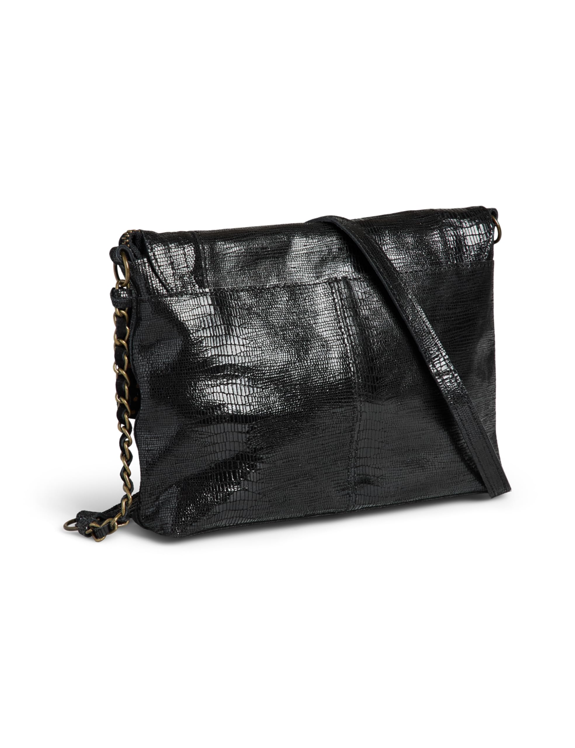 PIECES Pcfelizia Body Cross borsa pelle nera tracolla