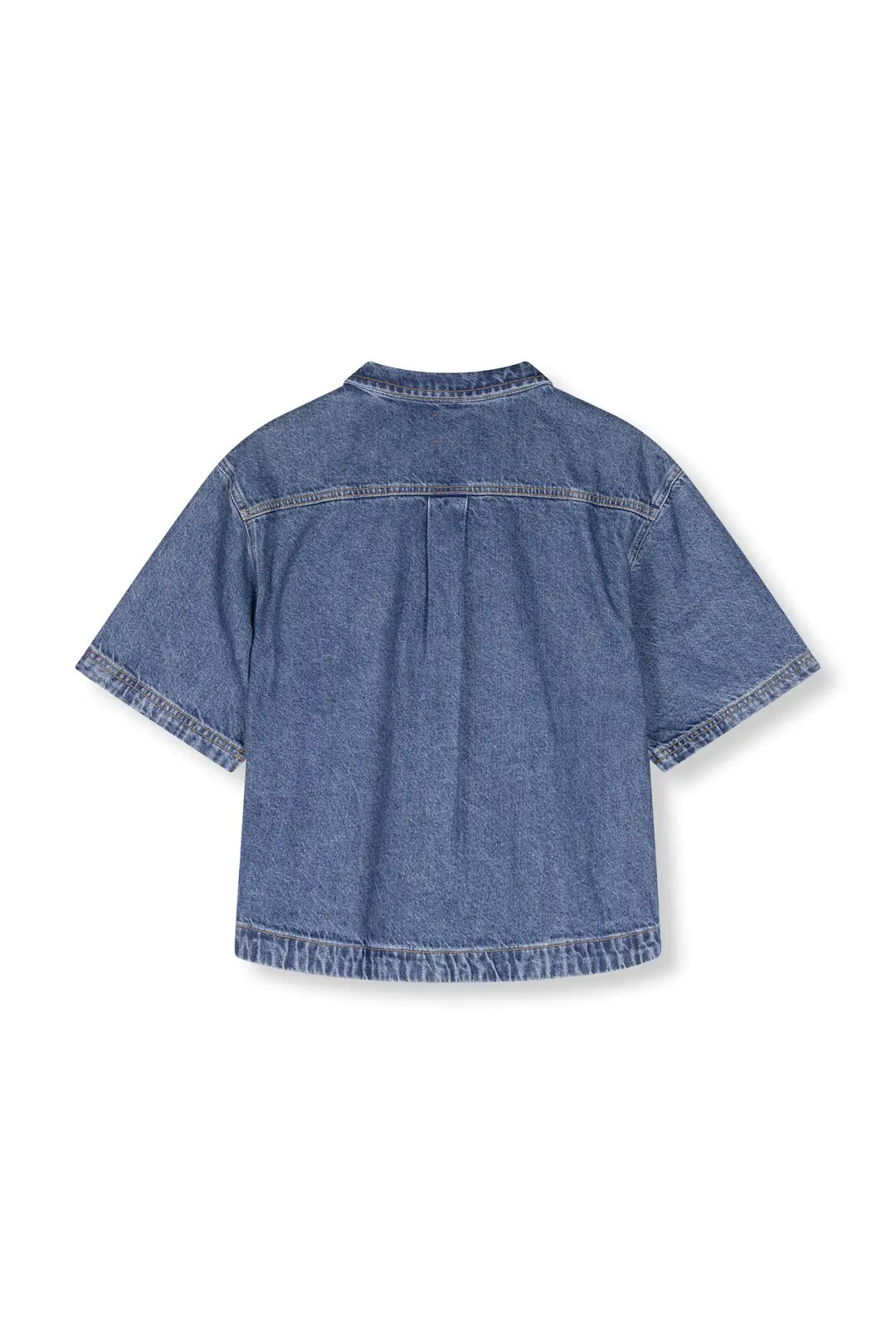 el.residu Ice 1 camicia denim S/M blu cotone