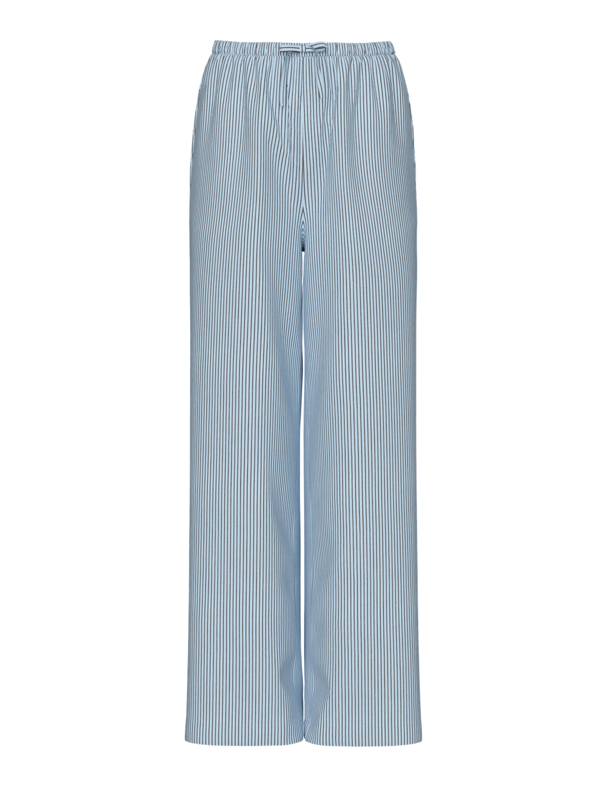 Pieces Pcfeline HW Pantaloni Donna Blu Cachemire Vita Alta