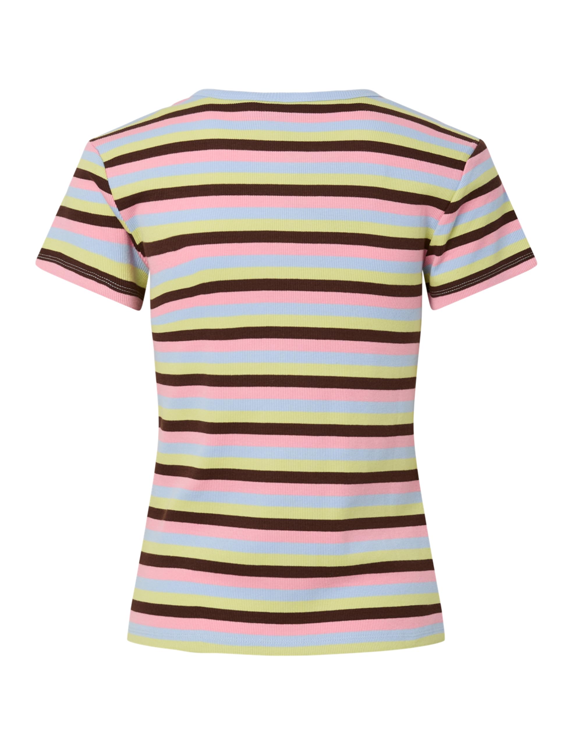 Pieces Pcmay SS Striped maglietta donna L a righe