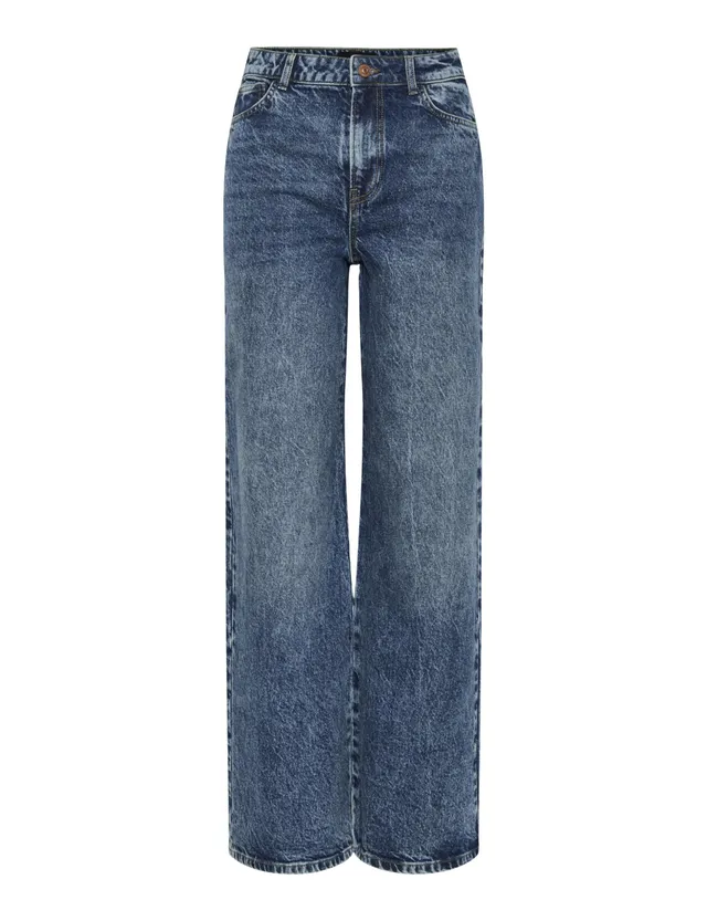 Pieces Pcselma HW Wide Jeans donna 27W/30L larghi