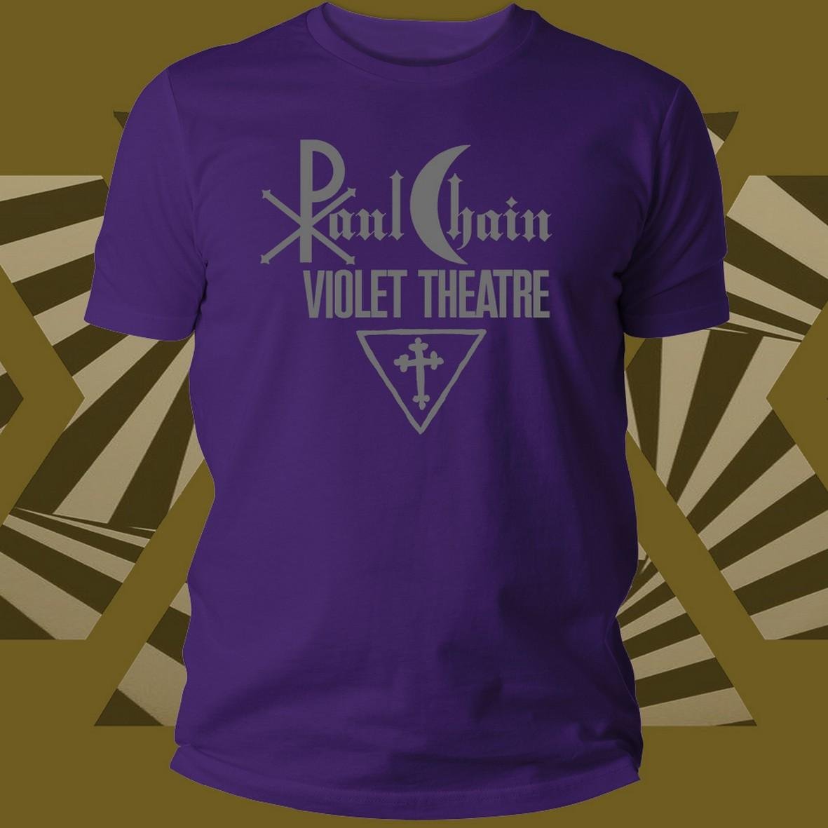 Tee-Records Chain Paul Violet Theater t-shirt cotone