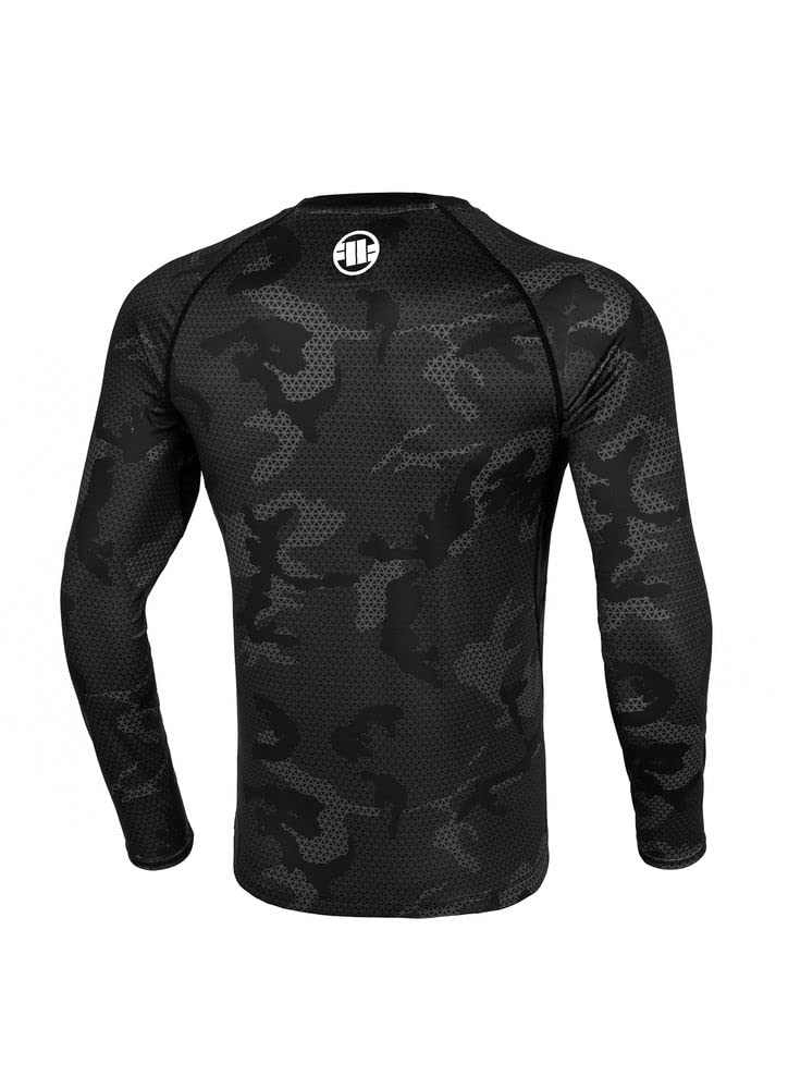 Pit Bull West Coast Net Camo II rashguard nero maniche lunghe L