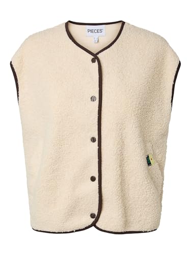 Pieces Katty Teddy gilet smanicato donna taglia M