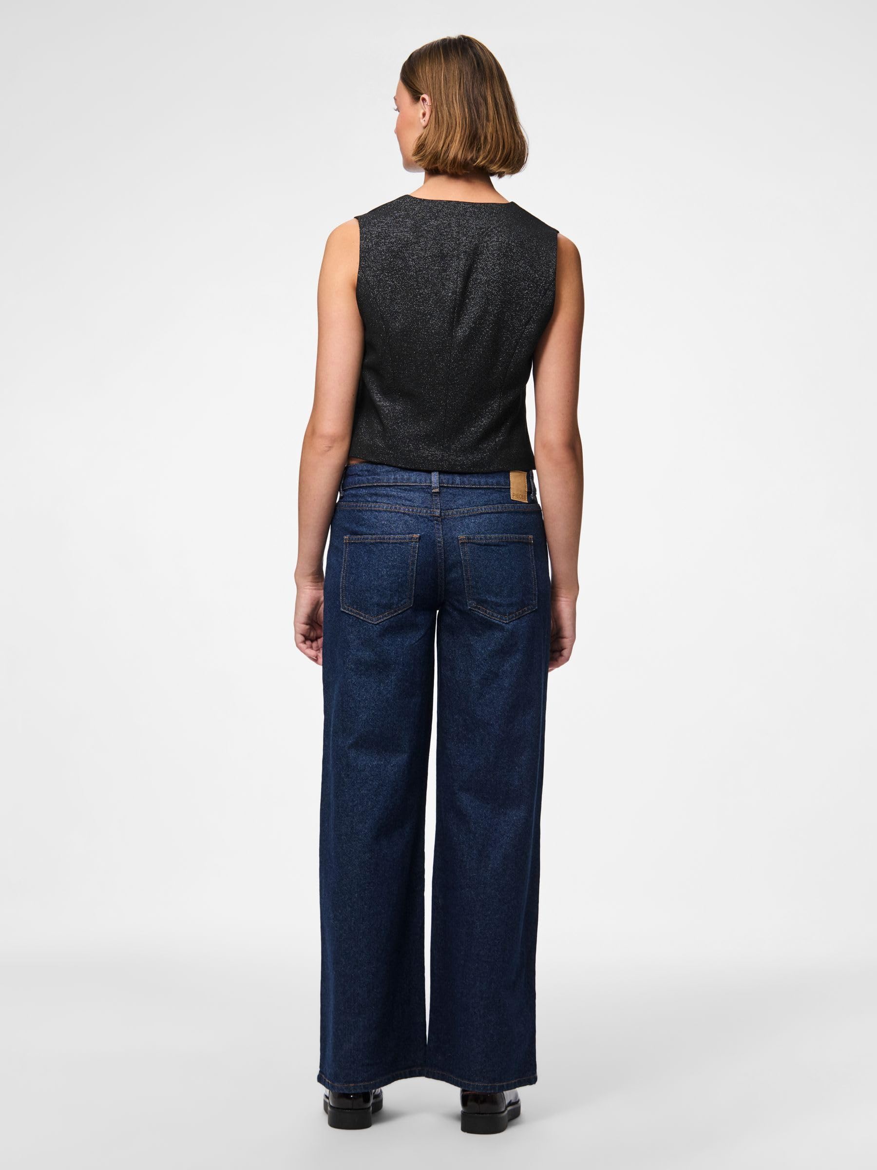 Pieces Pcbosella Gilet Glitterato Donna Taglia M Festa