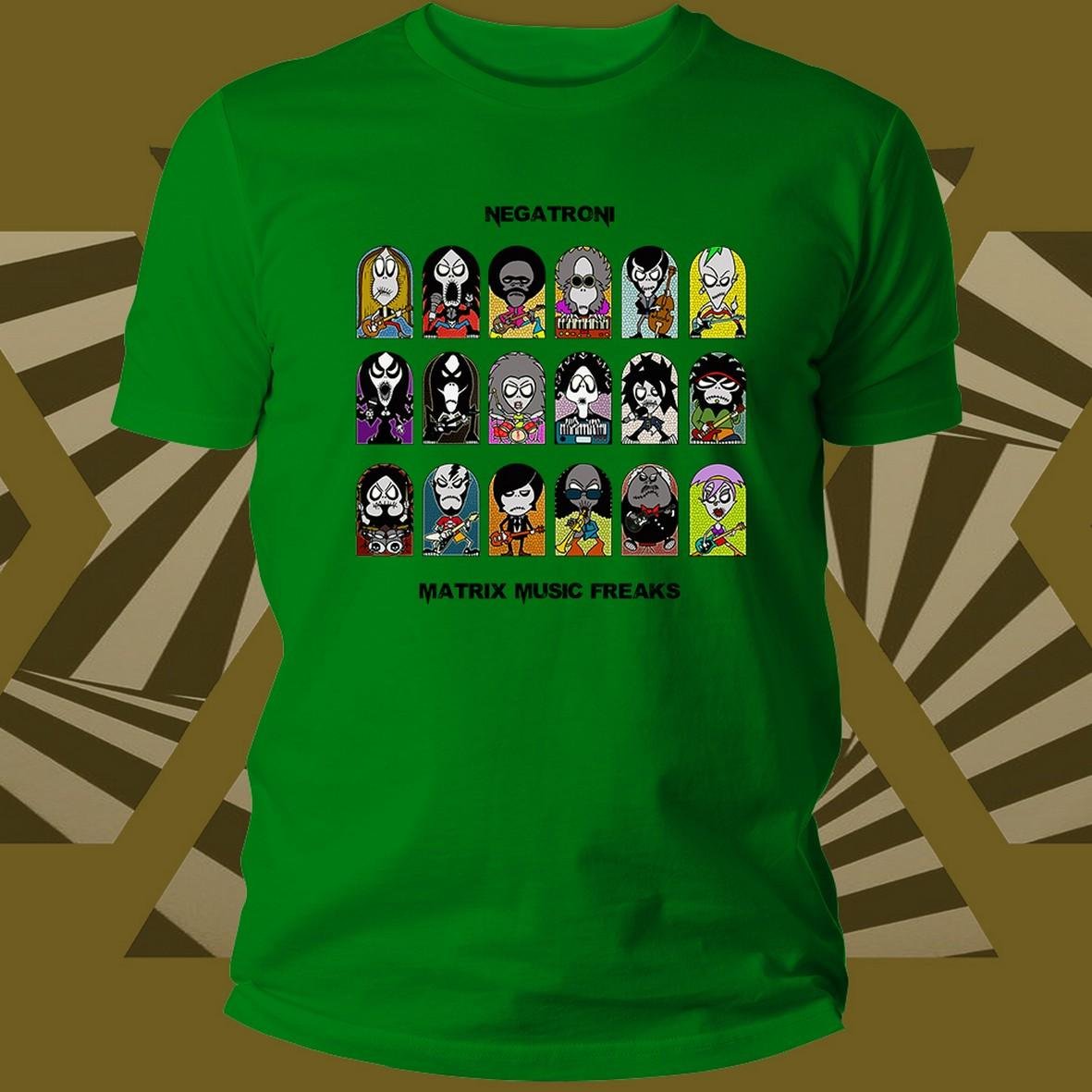 Music Freaks Negatron T-shirt unisex cotone Matrix