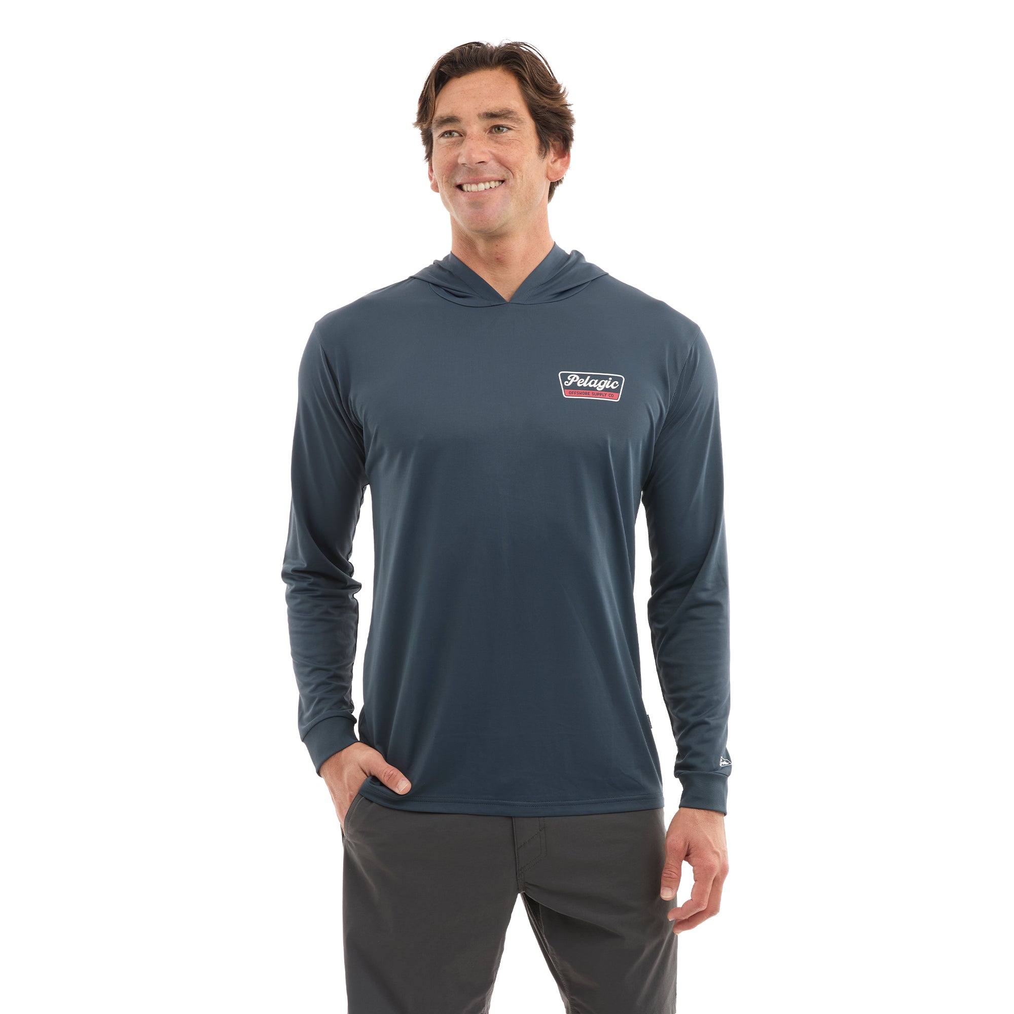 Pelagic Aquatek Dockline maglia pesca UPF 50+ blu navy