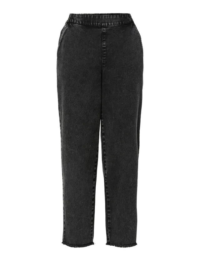 Pieces Pcsally HW pantaloni donna alla caviglia vita alta
