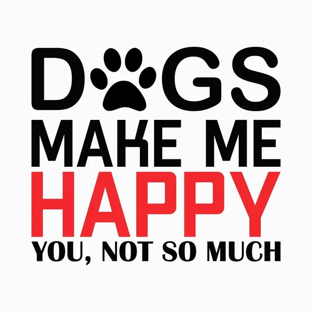 Matrix Pet Dogs Make Me Happy t-shirt stampa digitale