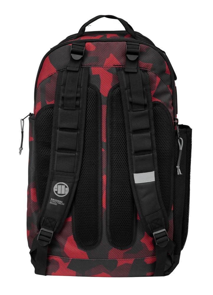 Pitbull Airway Hilltop XL zaino uomo rosso-nero nylon