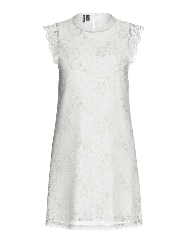Pieces Pcolline SL Lace Dress Noos vestito Hydrangea in pizzo