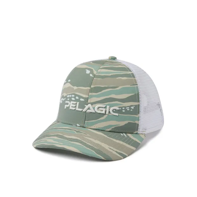 Pelagic Flybridge Wahoo Camo cappello mangrove taglia unica traspirante