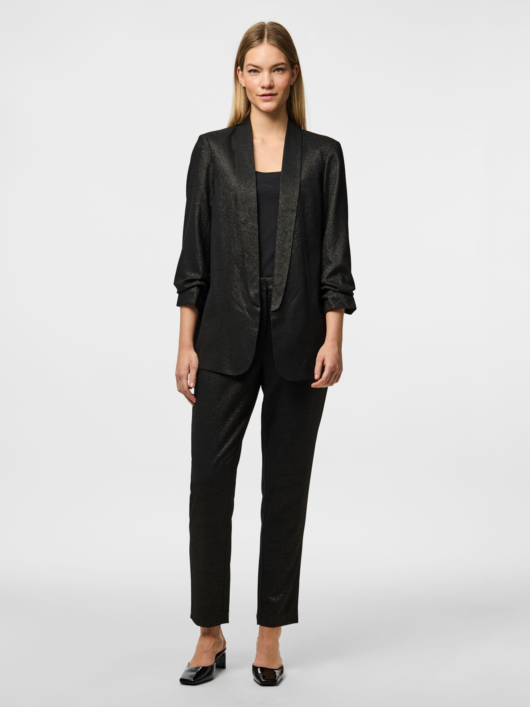 PIECES Pcbosella 3/4 Glitter Blazer Noos donna Nero