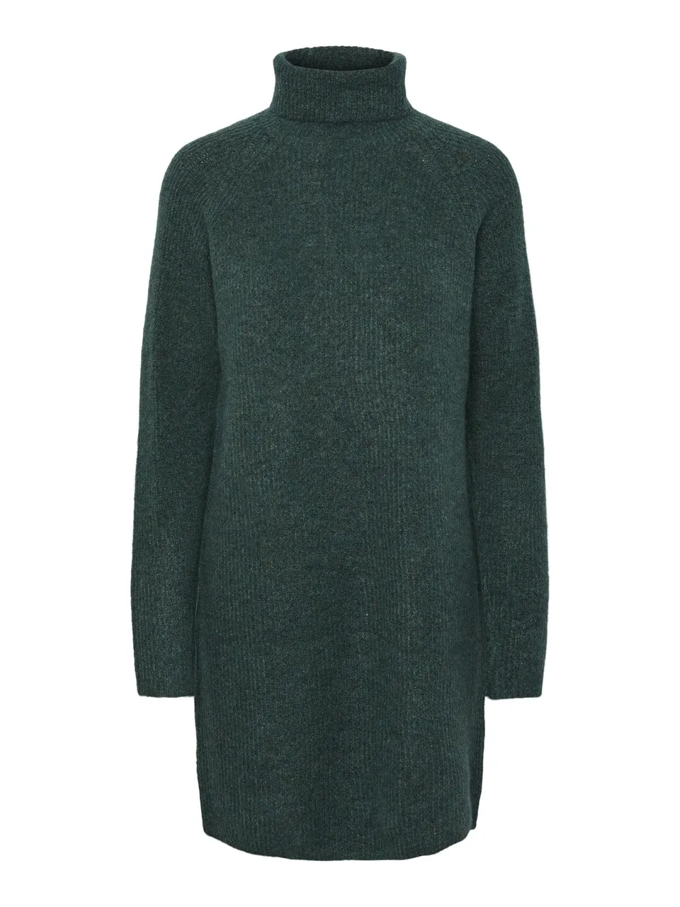 Pieces Pcellen abito maglia trekking green dritto maniche lunghe