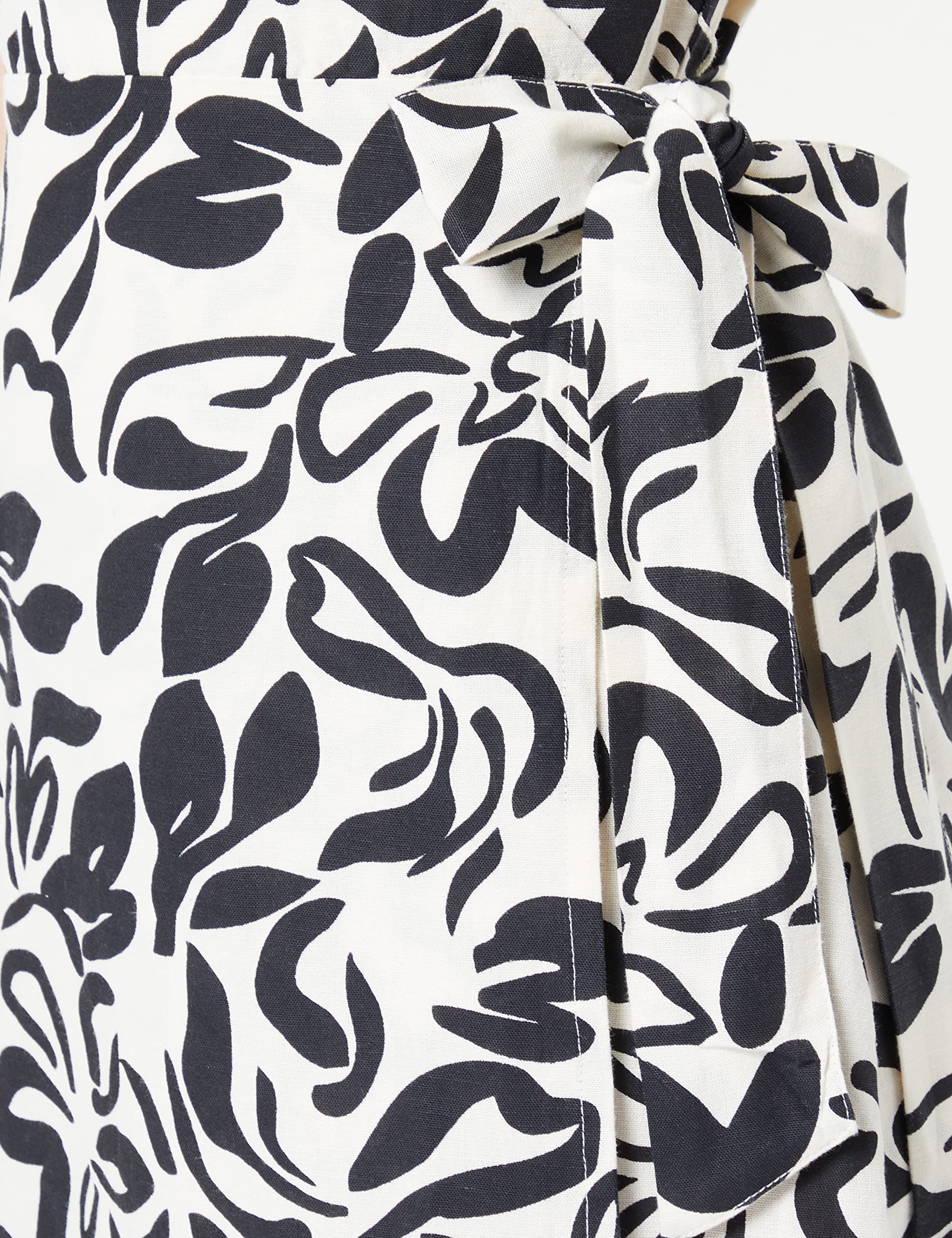 Pieces Pclarisa Wrap Linen vestito donna XL corto avvolgente lino