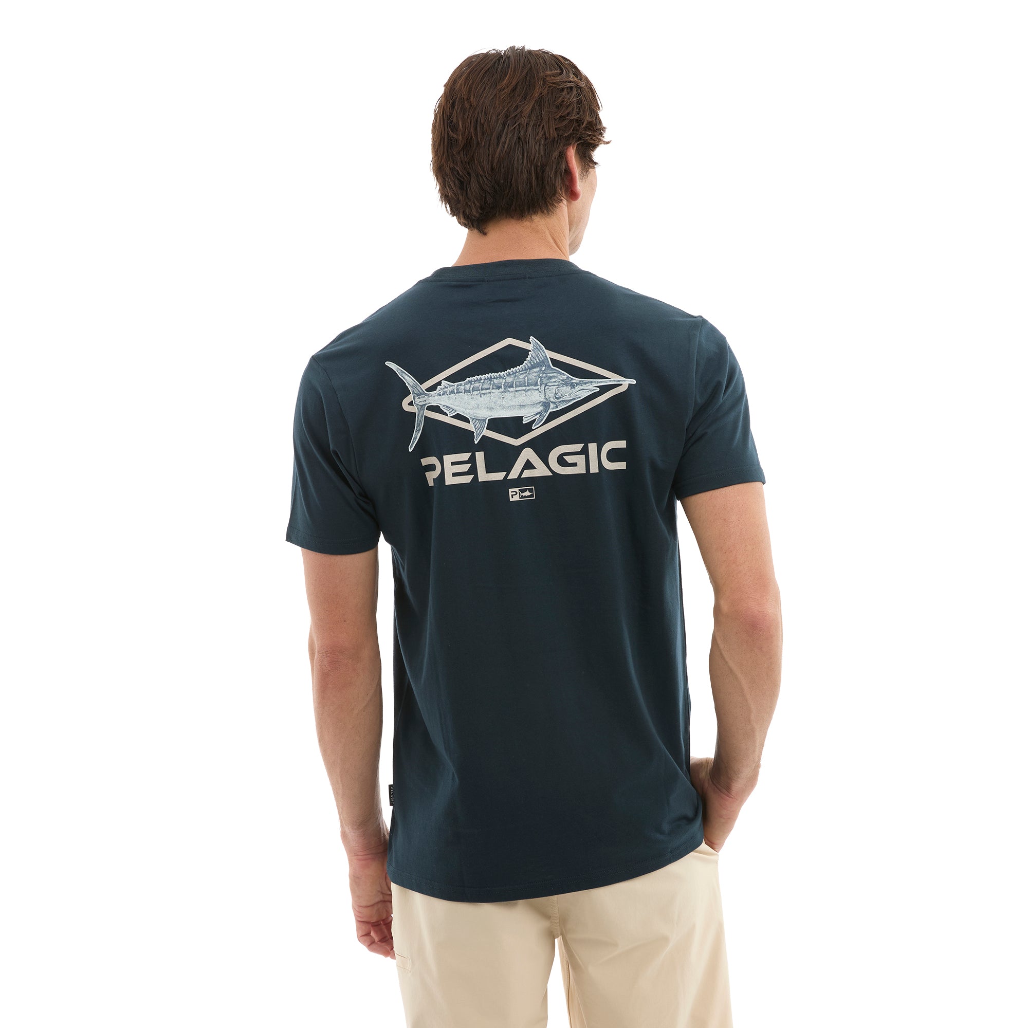 Pelagic Big Blue t-shirt uomo blu navy in cotone