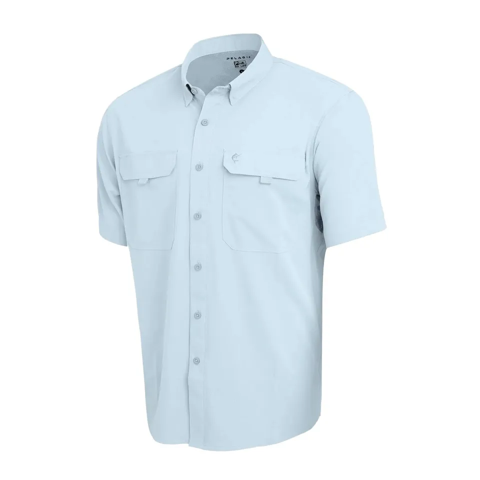 Pelagic Keys camicia uomo azzurra UPF 50+