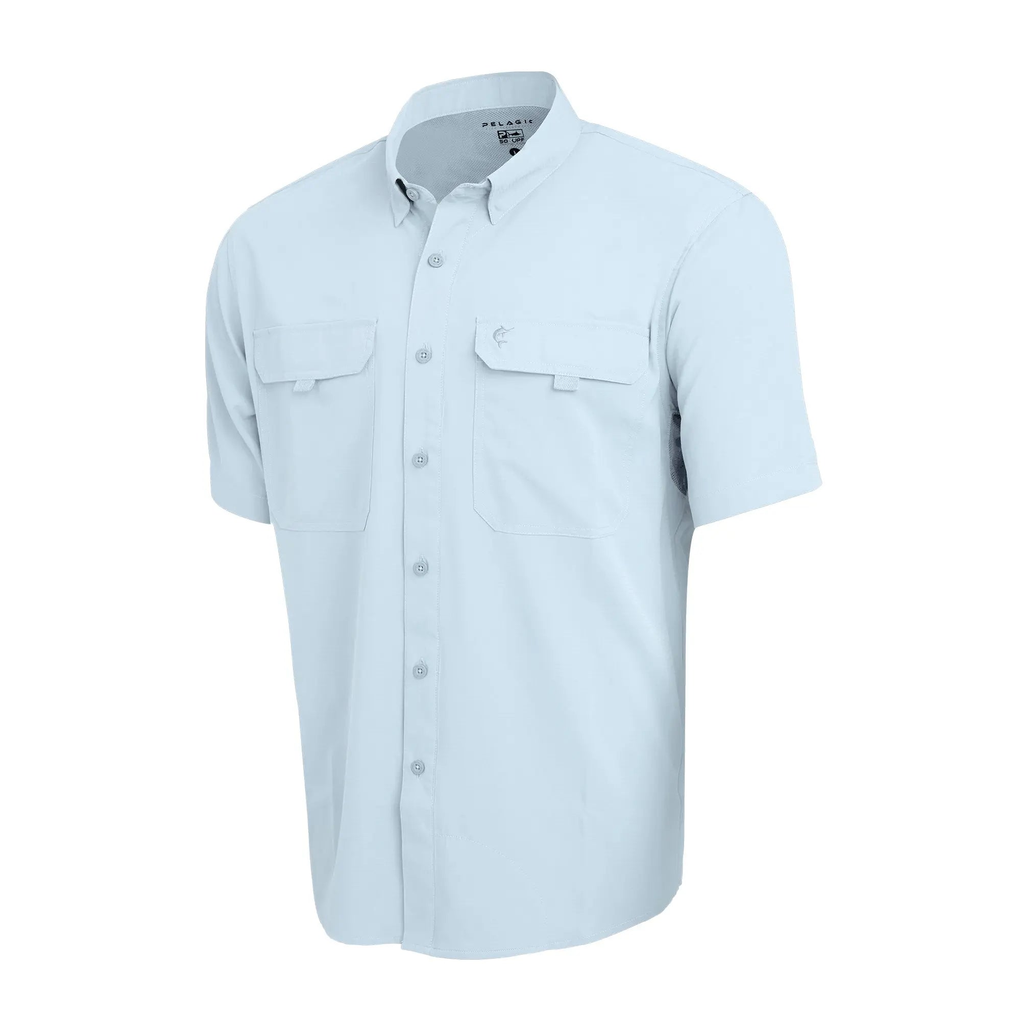 Pelagic Keys camicia uomo azzurra UPF 50+