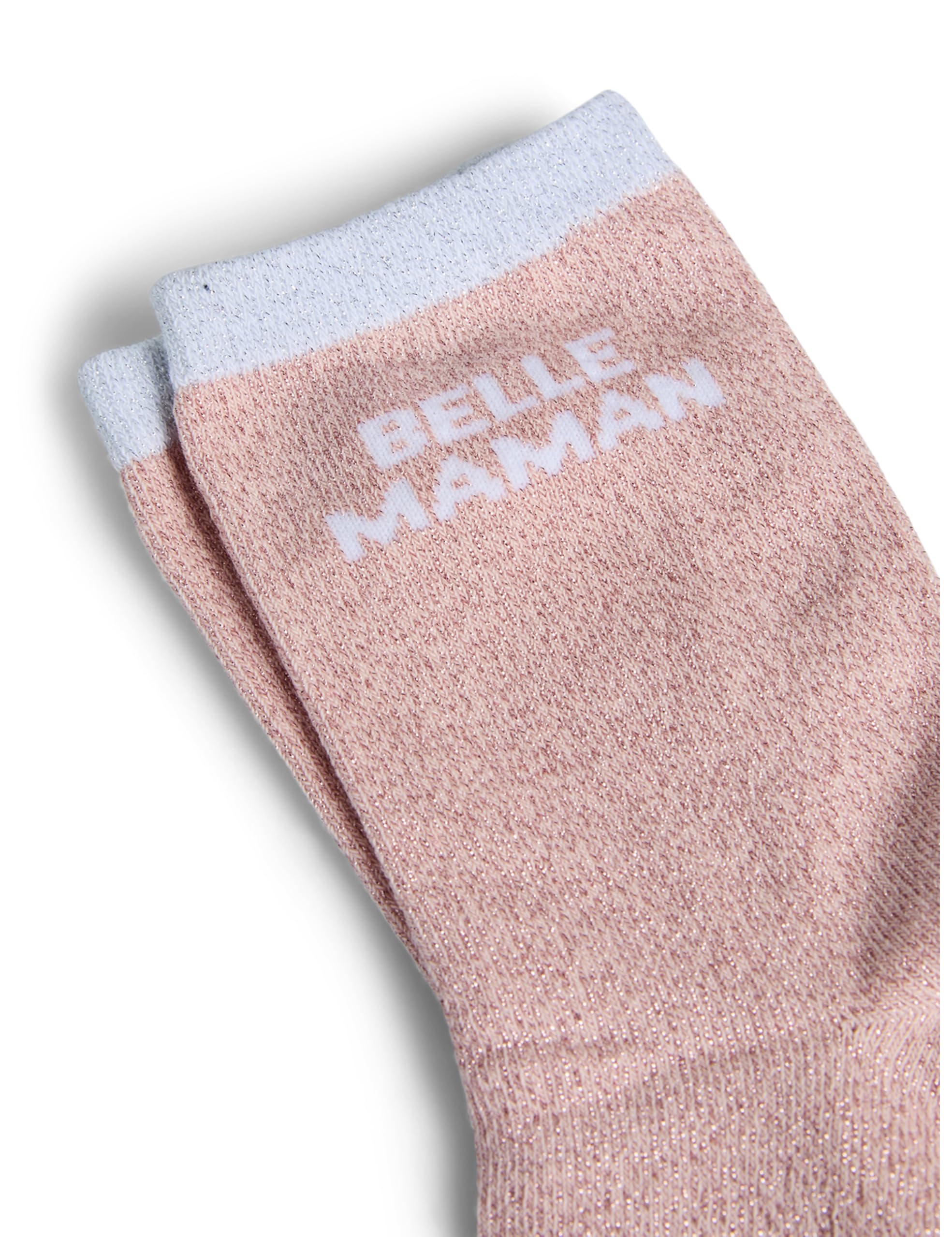 Pieces Pcsebby Glitter Detail Statement Sock FC calzini pesca
