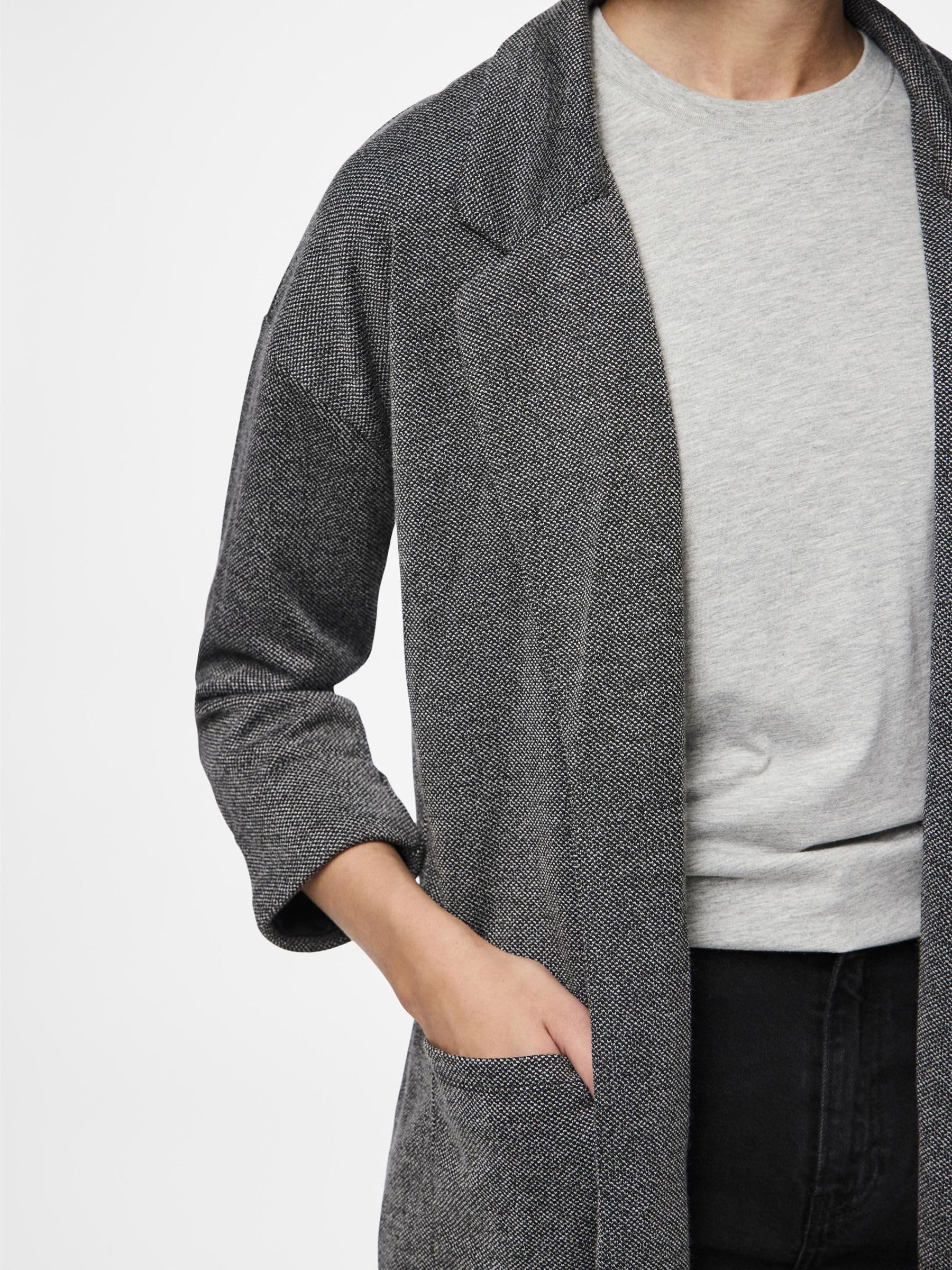 Pieces Pcdorita 3/4 Coatigan cappotto donna XS grigio scuro