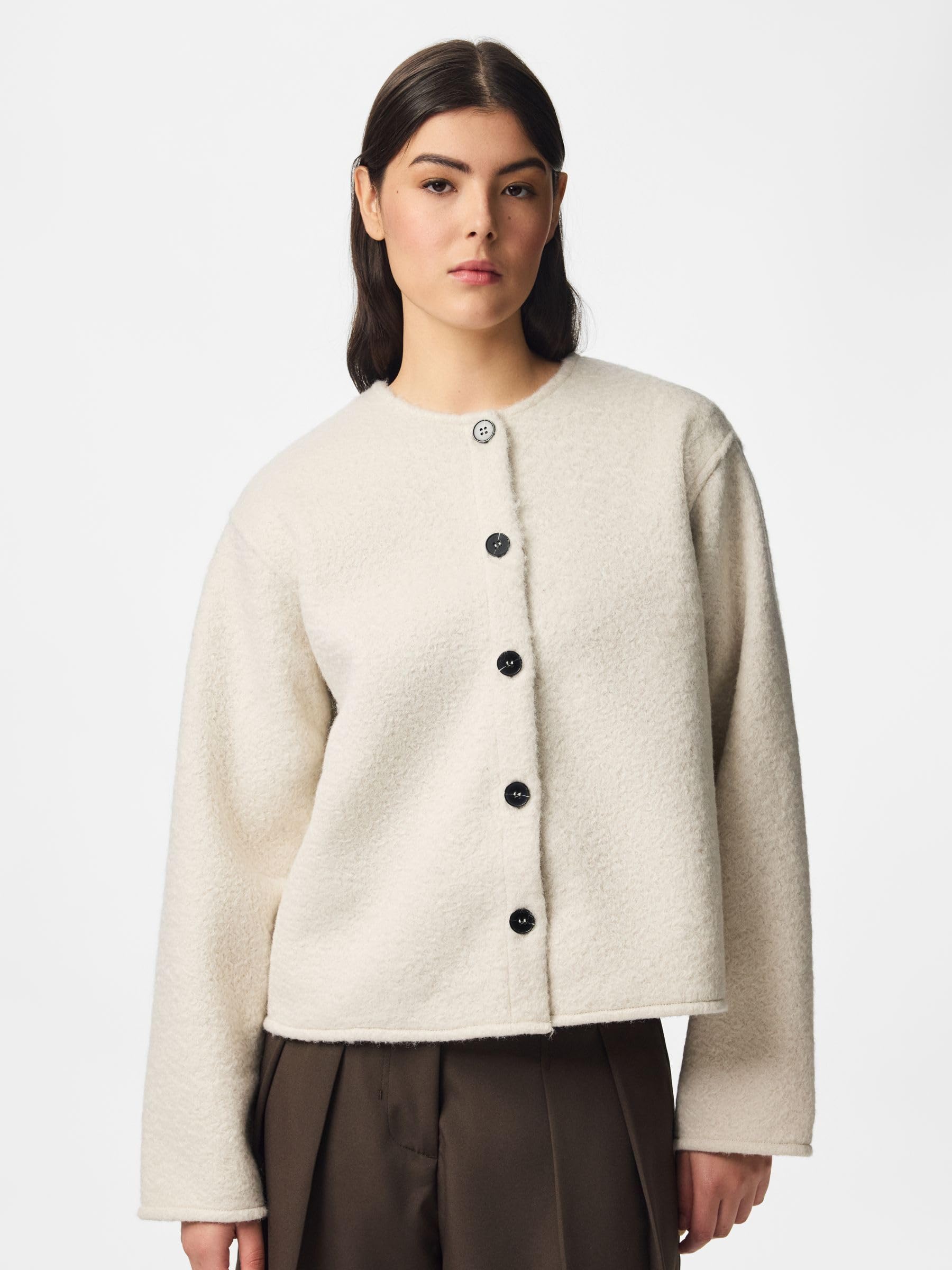 Pieces Pcoline Short Jacket giacca corta donna betulla S