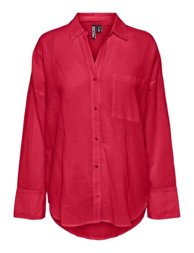 Pieces Pcmatinka camicia donna manica lunga uso quotidiano