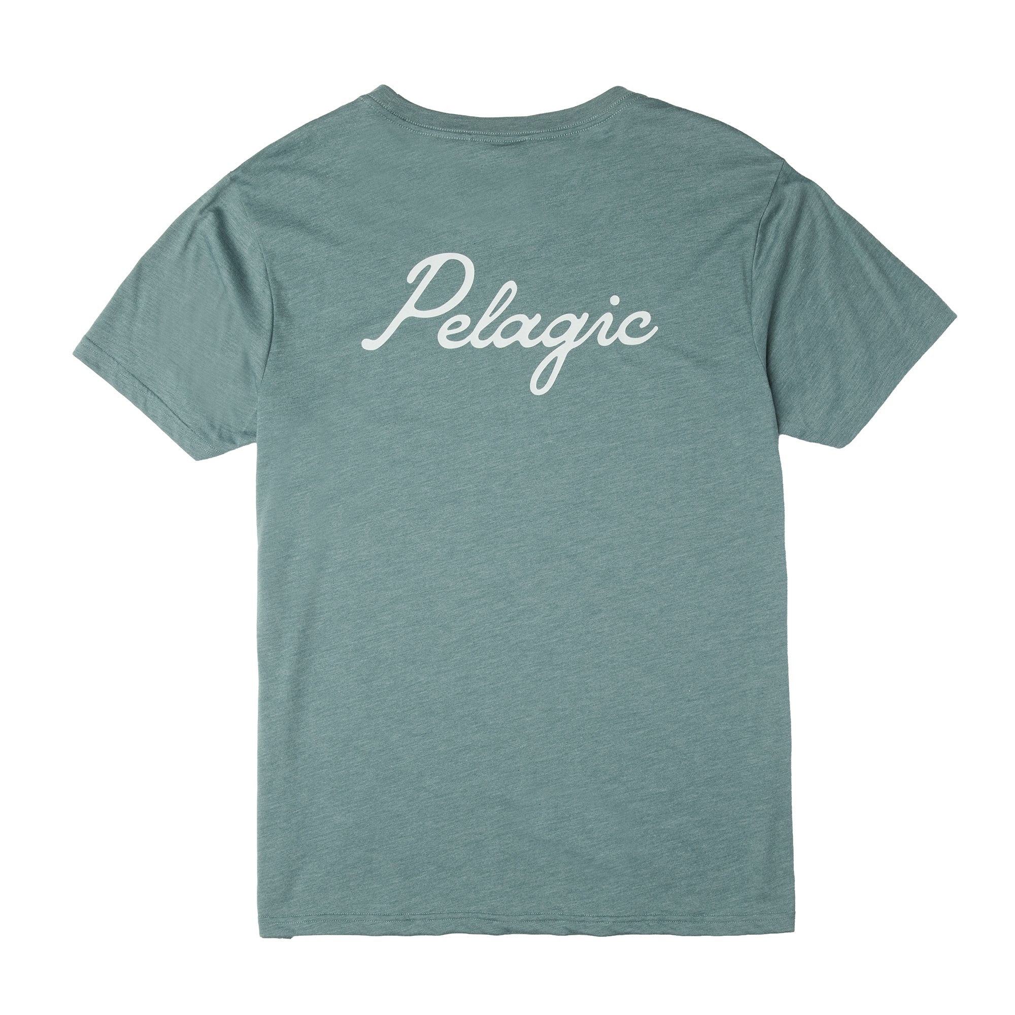 Pelagic Lines In maglietta uomo blu atlantico tri-blend