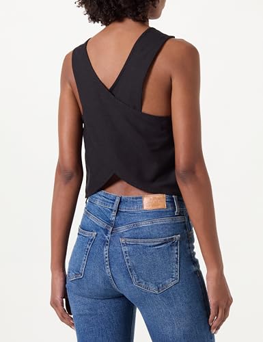 PIECES Pcminidi SL Short Top Pa maglia donna corto