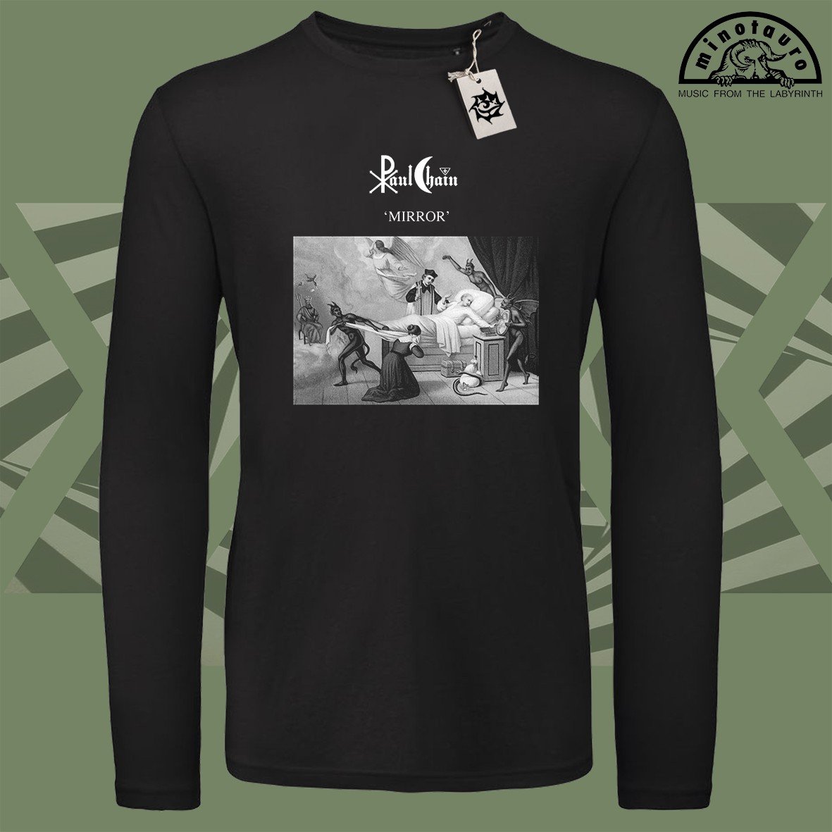 Paul Chain Mirror t-shirt stampa digitale cotone