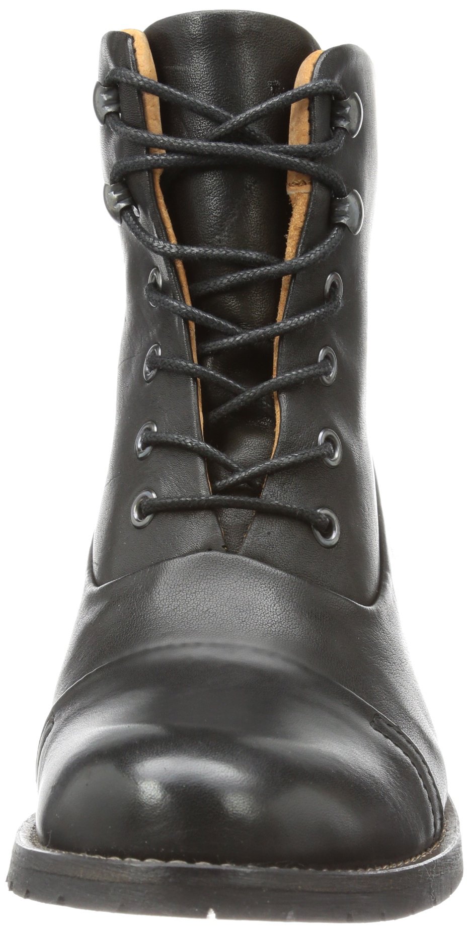 Pieces Senida Leather Boot scarpe barca donna nere