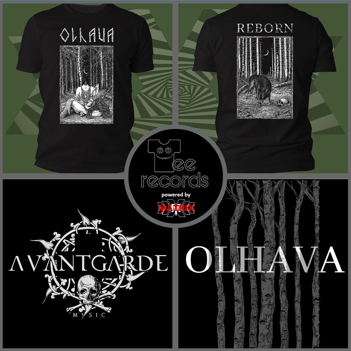 Matrix Music Store Olhava Reborn t-shirt cotone organico