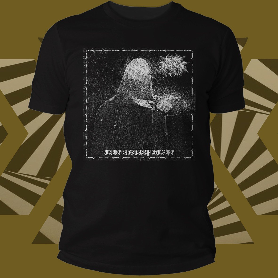 Matrix Music Store Tee-Records Sharp Blade t-shirt cotone organico