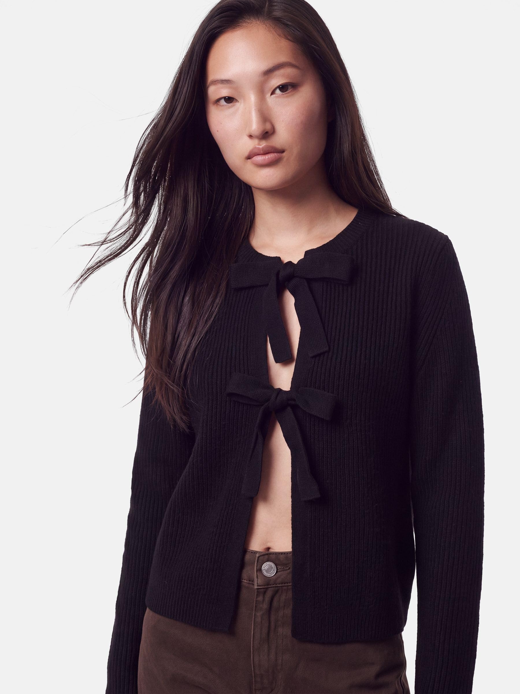 Pieces PcSilly cardigan nero XS caldo