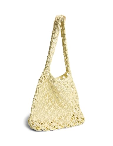 Pieces Pcganna Crochet Shopper French Vanilla