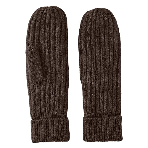 PIECES Pcjeslin muffole donna in lana bianco grigio