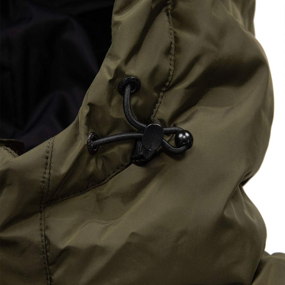 Pitbull Carver gilet trapuntato cappuccio verde S