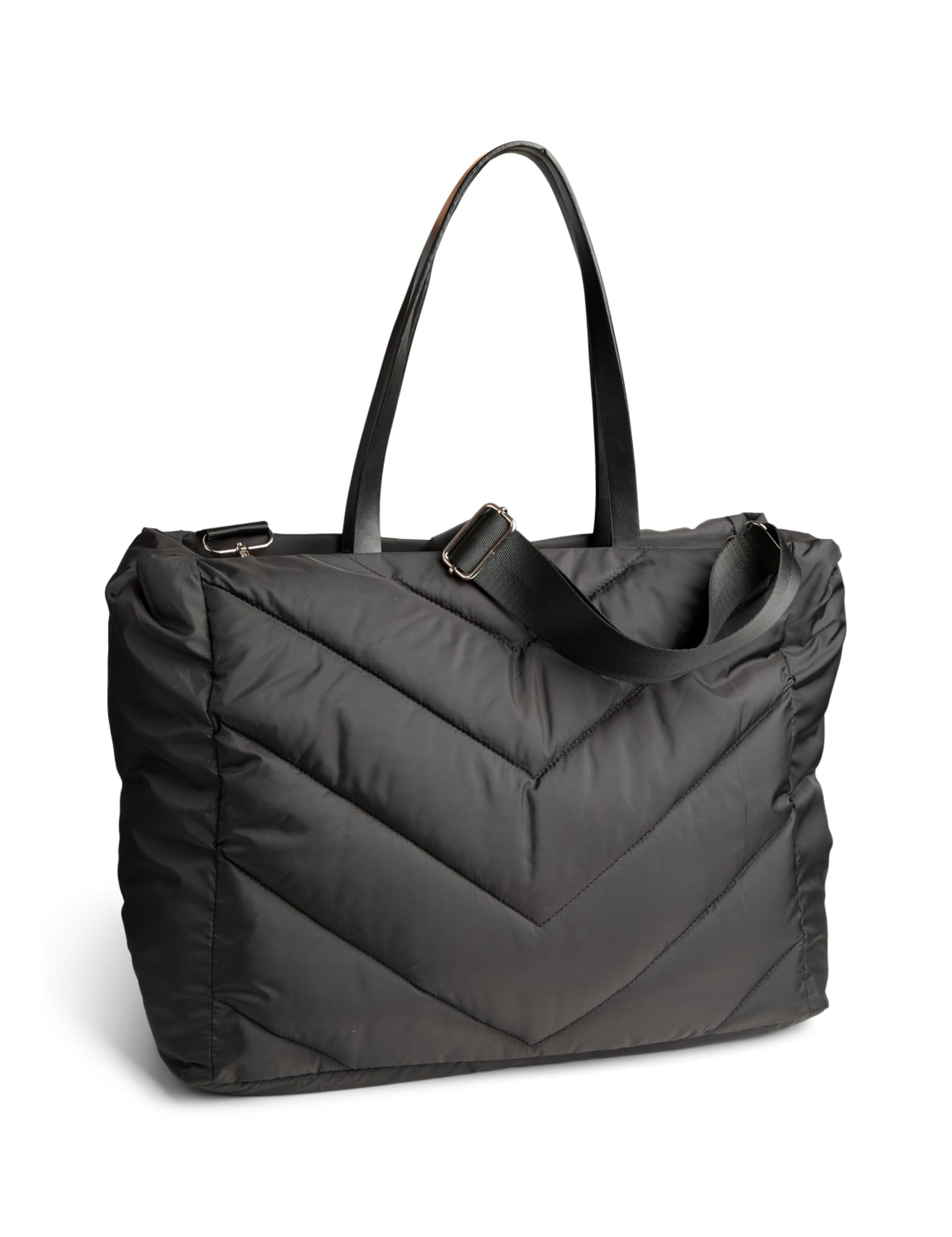 PIECES Pcjune Padding Shopper Borsa Donna Hot Fudge