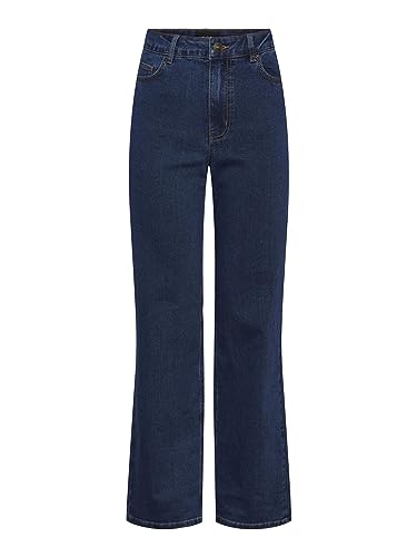 Pieces Pcpeggy HW Wide jeans donna XS gamba larga