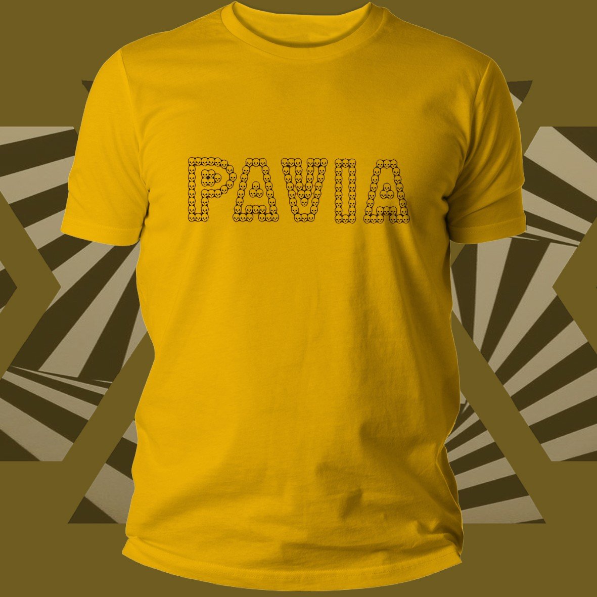 Matrix Music Store Pavia Black Skull Logo T-shirt cotone unisex