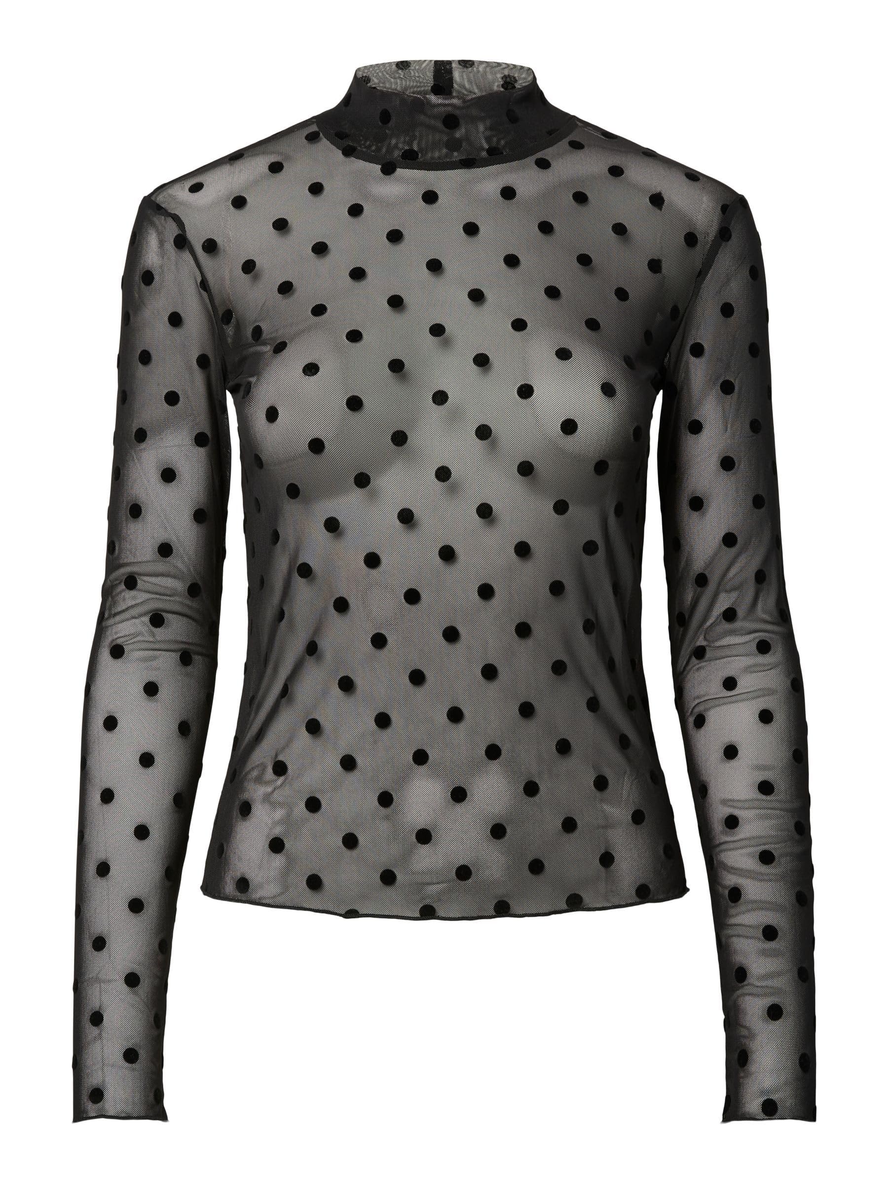 Pieces Pcjeshi LS maglietta donna collo alto uso quotidiano