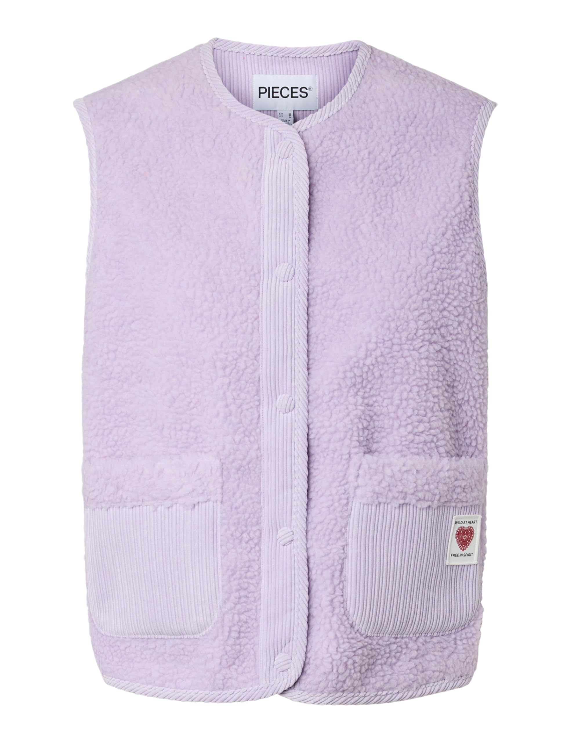 Pieces Pcanastacia Teddy Vest BC gilet donna teddy