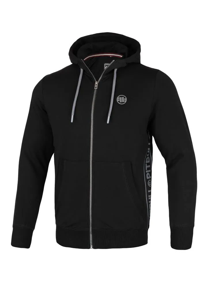Pit Bull West Coast Lotus felpa zip nera cotone