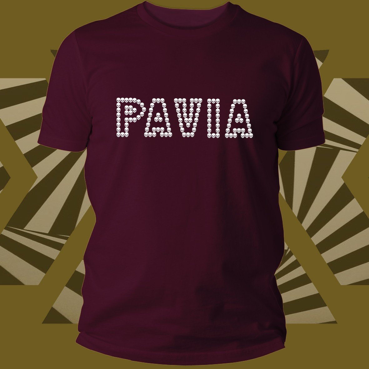 Matrix Music Store Pavia White Skull t-shirt unisex stampa digitale